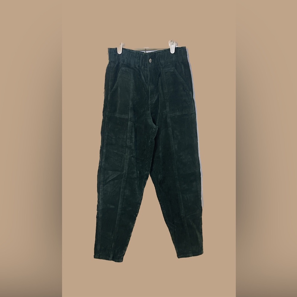 green corduroy mom jeans
